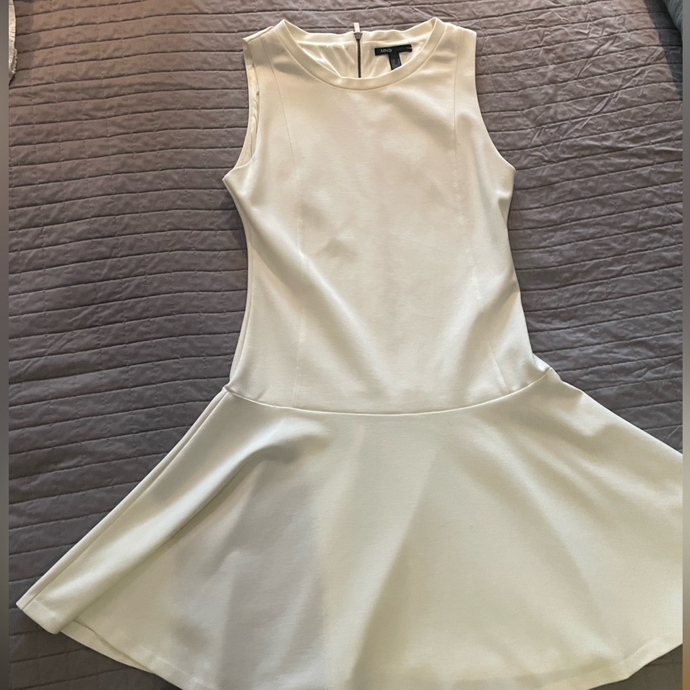 Mango MNG Cream sleeveless dress in Small. Never worn